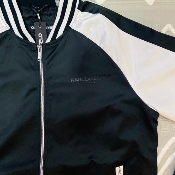 Karl Lagerfeld satin bomber jacket - Picture 5 of 8